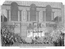 Lyon Playfair, Scottish chemist and politician, lecturing, 1852. Creator: Anon