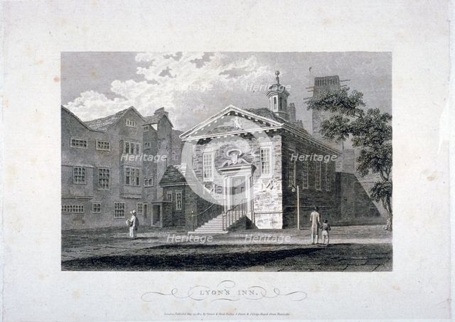 Lyon's Inn, Westminster, London, 1804. Artist: James Sargant Storer