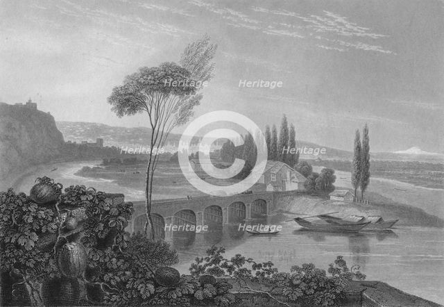 'Lyons, from the Confluence of the Rhone & Saone', 1827. Creator: Edward Francis Finden.