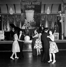 Lyons Maid Drinka Winta Pinta promotional dance, Mexborough, South Yorkshire, 1960. Creator: Michael Walters