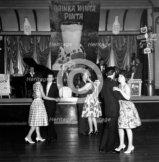 Lyons Maid Drinka Winta Pinta promotional dance, Mexborough, South Yorkshire, 1960.  Creator: Michael Walters.