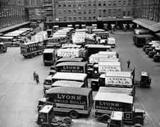 Lyons Vans, Cadby Hall, West Kensington, London. Creator: Unknown