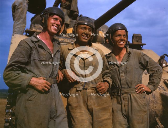M-4 tank crews of the United States, Ft. Knox, Ky., 1942. Creator: Alfred T Palmer.