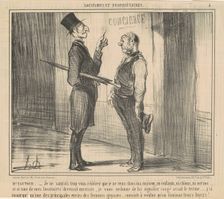 M. Vautour: Je ne saurais trop ..., 19th century. Creator: Honore Daumier