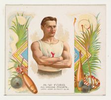 M.W. Ford, All Around Athlete, from World's Champions, Second Series (N43) for Allen & Gin..., 1888. Creator: Allen & Ginter