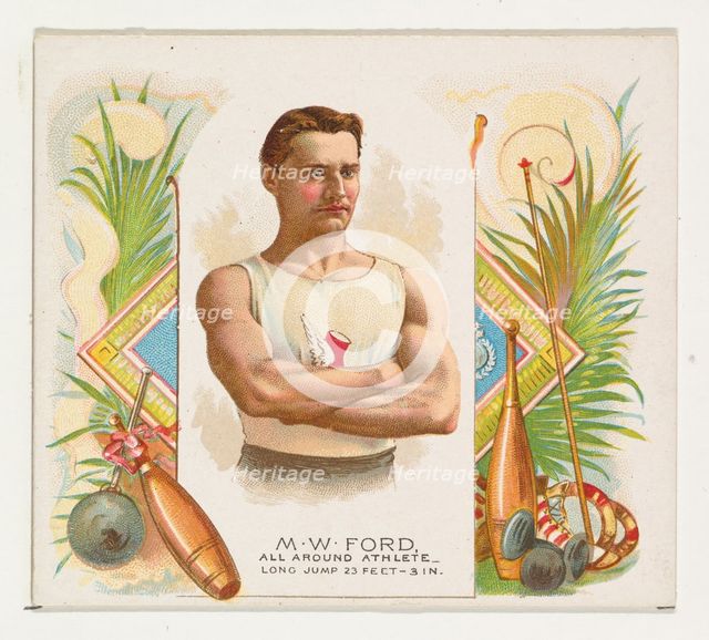 M.W. Ford, All Around Athlete, from World's Champions, Second Series (N43) for Allen & Gin..., 1888. Creator: Allen & Ginter.