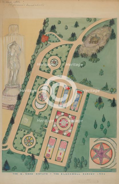 M. Ward Estate, c. 1936. Creator: Virginia Richards.
