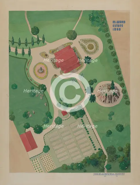 M. Ward Estate, c. 1936. Creator: Helen Miller.