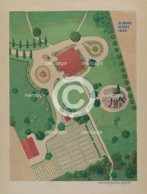 M. Ward Estate, c. 1936. Creator: Helen Miller.