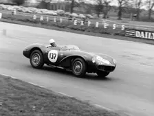 M Ward racing a 1955 Aston Martin DB3S, Silverstone, 1962