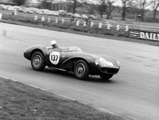 M Ward racing a 1955 Aston Martin DB3S, Silverstone, 1962