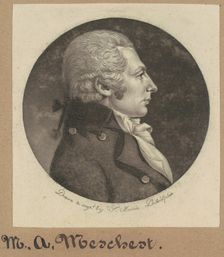 M. A. Meschert, 1800. Creator: Charles Balthazar Julien Févret de Saint-Mémin