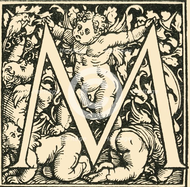 'M - An Alphabet by Hans Weiditz', c1520-1521, (1908). Creator: Hans Weiditz.