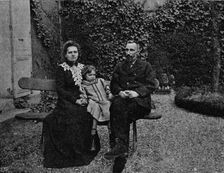 M. and Mme Curie in the garden of their Paris house c1902, (1903). Artist: Paris Ellis