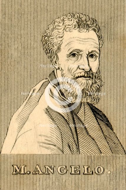 'M. Angelo', (1475-1564), 1830. Creator: Unknown.