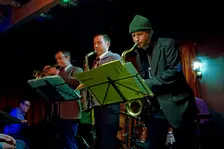M Armstrong, S Melling, S Mayne and M Lockett, Bull's Head, Barnes, London, 2014. Artist: Brian O'Connor