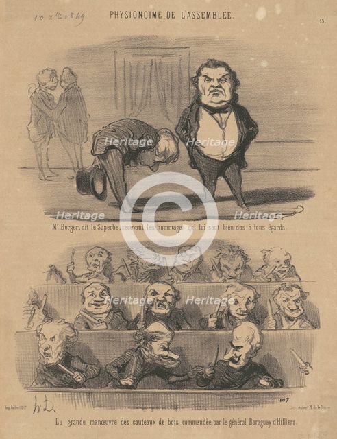 M. Berger, dit le superbe ..., 19th century. Creator: Honore Daumier.