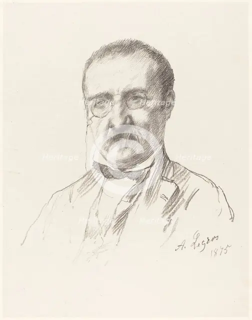 M. Champfleury, 1875. Creator: Alphonse Legros.