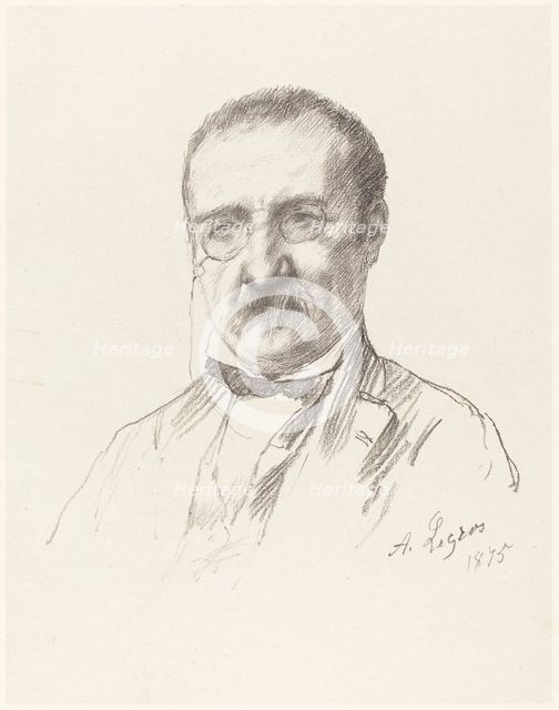 M. Champfleury, 1875. Creator: Alphonse Legros.