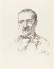 M. Champfleury, 1875. Creator: Alphonse Legros