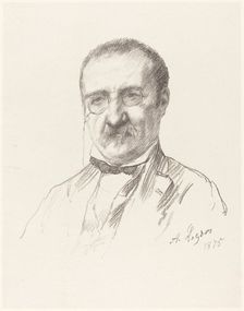 M. Champfleury, 1875. Creator: Alphonse Legros