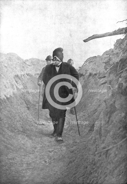 'M. Clemenceau sur le Front; Heures derobees au repos prescrit par la Faculte: souffrant..., 1918. Creator: Unknown.