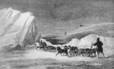 M'cLintock's Search Party Finding One of Franlin's Cairns at Cape Herschel c1859, (1928)