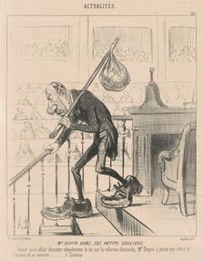M. Dupin dans ses petits souliers, 19th century. Creator: Honore Daumier
