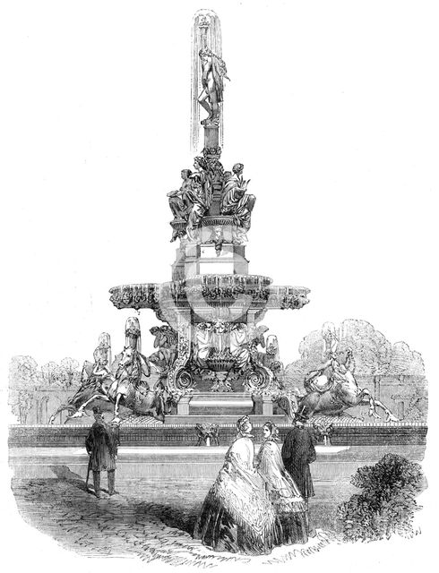 M. Durène's Fountain in the Horticultural Society's Gardens, 1862. Creator: Unknown.