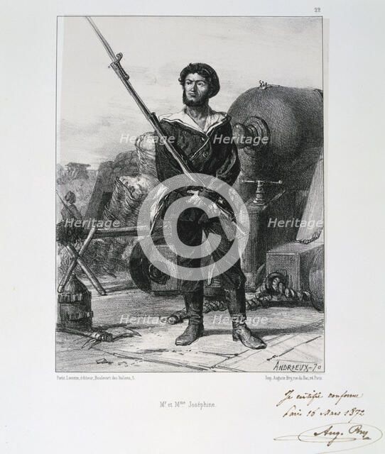 'M et Mme Josephine', Siege of Paris, Franco-Prussian War, 1870 (1872). Artist: Auguste Bry