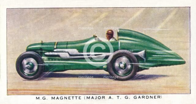 'M. G. Magnette (Major A. T. G. Gardner)', 1938. Artist: Unknown.