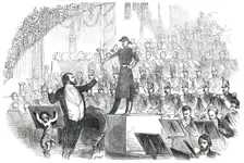 M. Jullien's Concert at Drury-Lane Theatre - the Corps de Tambours, 1850. Creator: Unknown