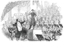 M. Jullien's Concert at Drury-Lane Theatre - the Corps de Tambours, 1850. Creator: Unknown