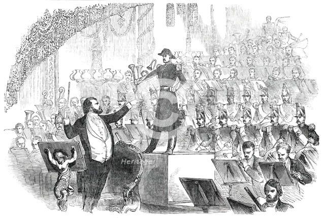 M. Jullien's Concert at Drury-Lane Theatre - the Corps de Tambours, 1850. Creator: Unknown.