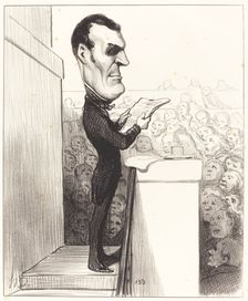 M.L.P.F. Esquirou de Parieu, 1850. Creator: Honore Daumier