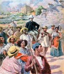 M le Myre de Vilers in Madagascar, 1894. Creator: F Meaulle