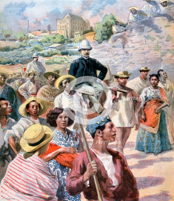 M le Myre de Vilers in Madagascar, 1894. Creator: F Meaulle.