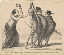 M Mrs. Cobden, Glaldstone et Brigth ..., 19th century. Creator: Honore Daumier
