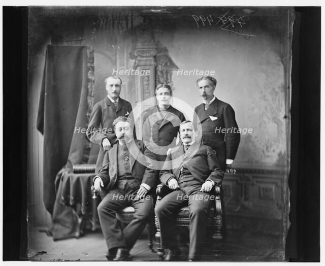 M. Outry, (French Minister & group), between 1865 and 1880. Creator: Unknown.