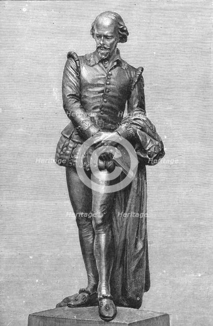 ''M. Paul Fournier's Statue of Shakespeare, presented to the city of Paris by Mr. Knighton', 1888. Creator: Paul Fournier.