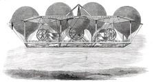 M. Petin's "System of Aerial Navigation", 1850. Creator: Unknown