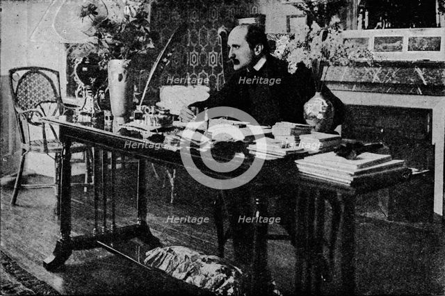 'M. Rostand in his Library', c1902, (1903). Creator: Unknown.