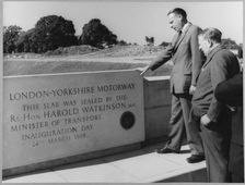 M1, Junction 10, Slip End, Central Bedfordshire, 07/09/1959. Creator: John Laing plc