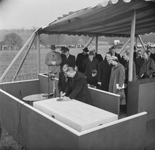 M1, Junction 10, Slip End, Central Bedfordshire, 24/03/1958. Creator: John Laing plc