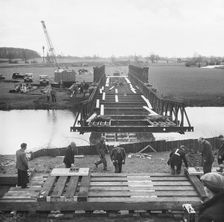 M1 Motorway, Gayhurst, Milton Keynes, 20/04/1958. Creator: John Laing plc