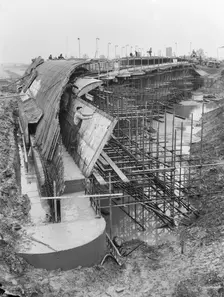 M1 Motorway, Structure 63, Forest Road, Hanslope, Milton Keynes, 24/03/1959. Creator: John Laing plc