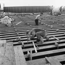 M6 Motorway, Acton Trussell and Bednall, South Staffordshire, Staffordshire, 13/04/1961. Creator: John Laing plc