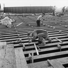 M6 Motorway, Acton Trussell and Bednall, South Staffordshire, Staffordshire, 13/04/1961. Creator: John Laing plc
