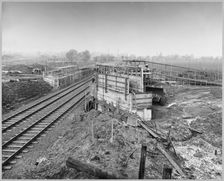 M6 Motorway, Acton Trussell and Bednall, South Staffordshire, Staffordshire, 12/1960. Creator: John Laing plc