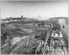 M6 Motorway, Acton Trussell and Bednall, South Staffordshire, Staffordshire, 12/1960. Creator: John Laing plc